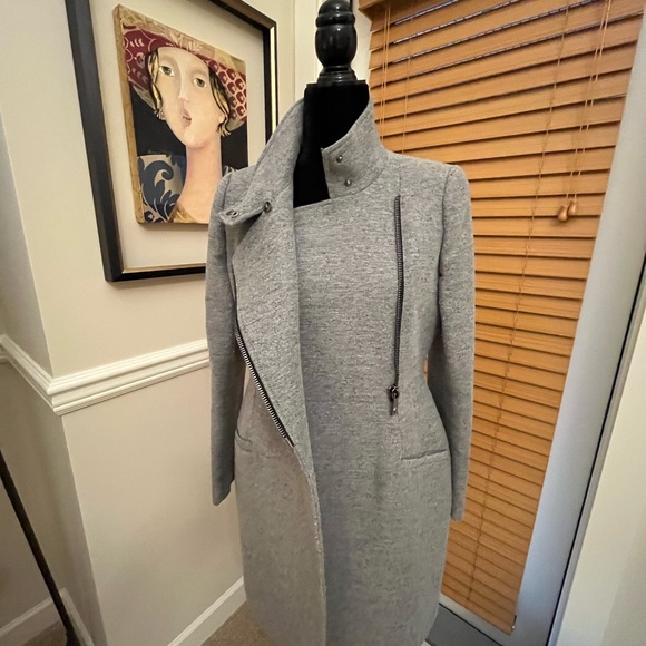 Grey wool blend coat by Pinko. - Picture 7 of 8